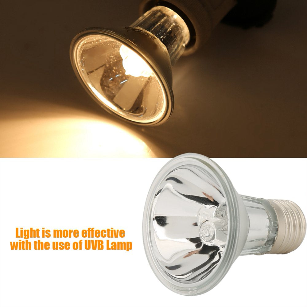Flat-Faced Design Light UVB Reptile Light, Reptile Light, Full Spectrum Basking Lamp for Lizard Reptiles for Amphibians  Eotvia   