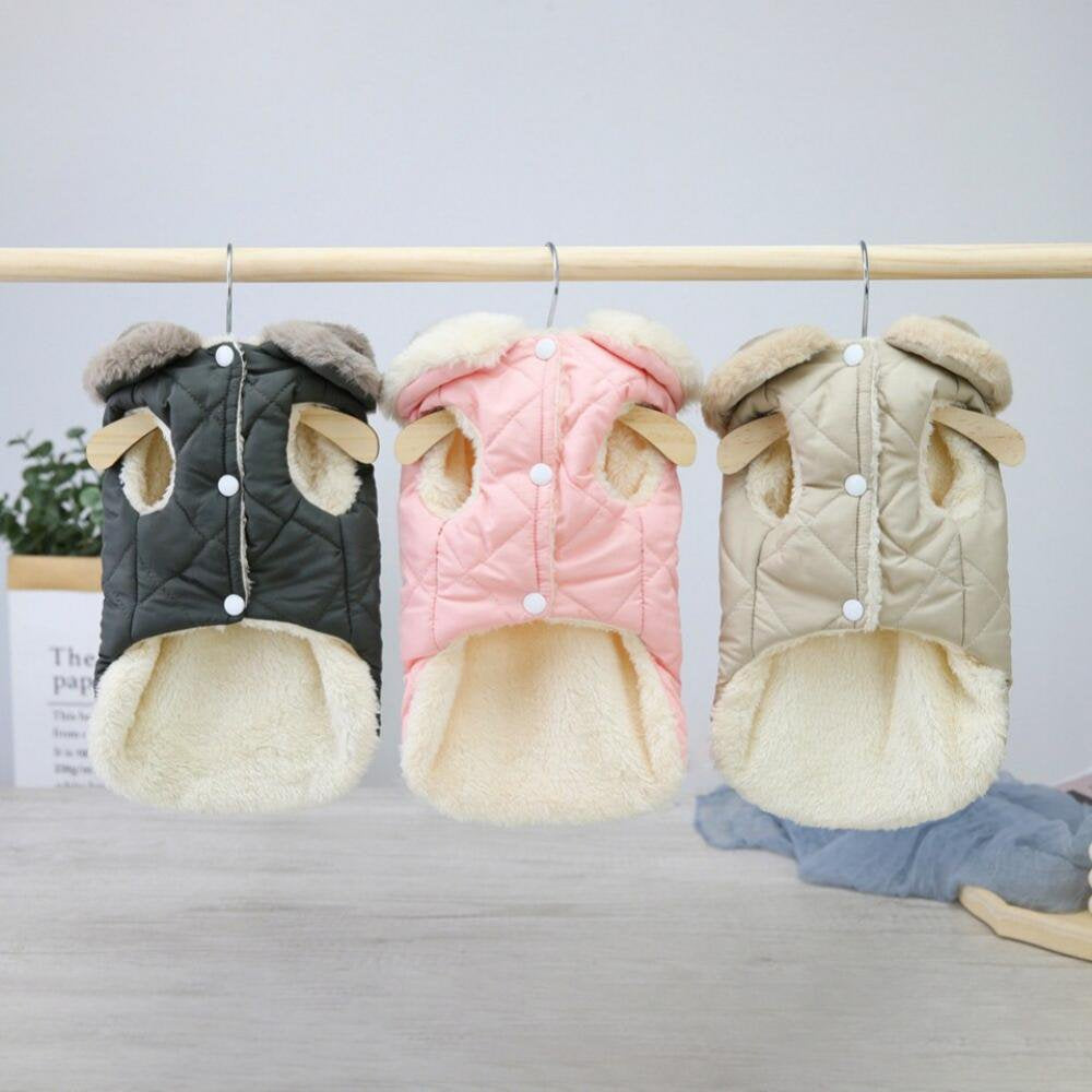 Elaydool Warm Pet Dog Clothes Fleece Puppy Outfit Vest Jacket Coat for Small Medium Dog Costume French Bulldog Chihuahua Apparel Animals & Pet Supplies > Pet Supplies > Dog Supplies > Dog Apparel Elaydool   