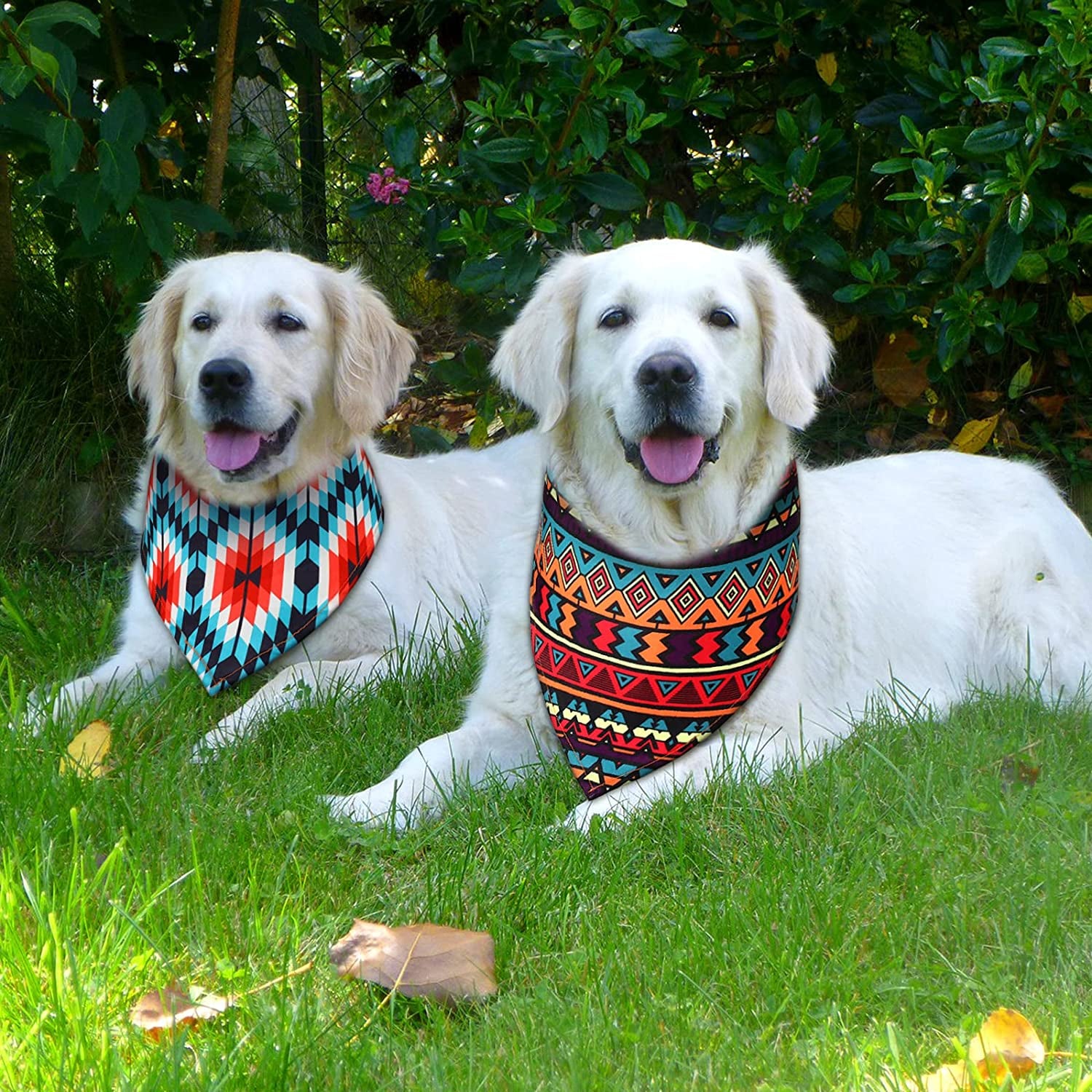 6 Pieces Aztec Mexico Dog Bandana Tribal Pattern Pet Triangle Bib Dog Scarf Accessories for Dogs Cats Pets (Large) Animals & Pet Supplies > Pet Supplies > Dog Supplies > Dog Apparel Weewooday   