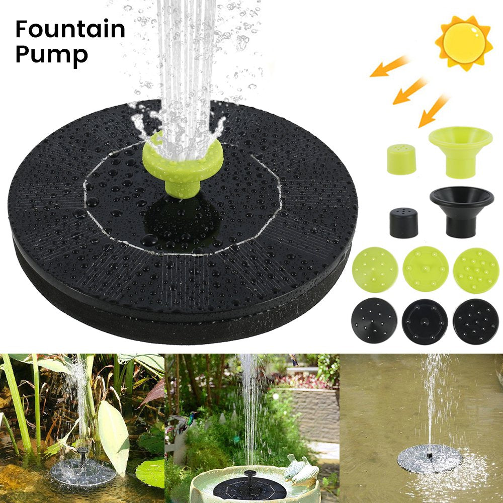 Duety Solar Fountain， Bird Bath Fountain， Solar Panel Pump， Floating Pump， Pool Fountain with 8 Nozzles 2 Plastic Tubings for Bird Bath， Pond， Pool， Fish Tank， Aquarium and Garden Animals & Pet Supplies > Pet Supplies > Fish Supplies > Aquarium & Pond Tubing Duety   