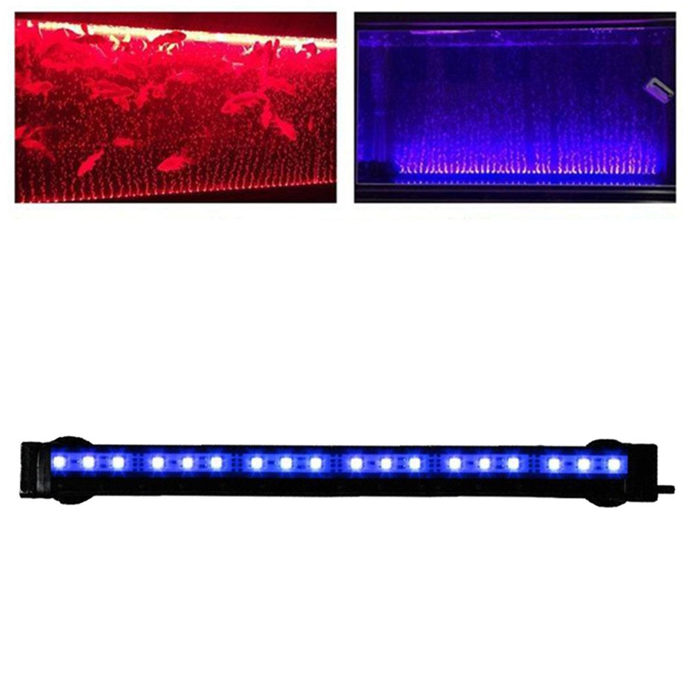 RGB Color Change Aquarium Light Submersible LED Fishes Tank Bubble Lamp with Remote Control 42Cm 24 Beads Animals & Pet Supplies > Pet Supplies > Fish Supplies > Aquarium Lighting DYNWAVE 32cm 18 Beads  