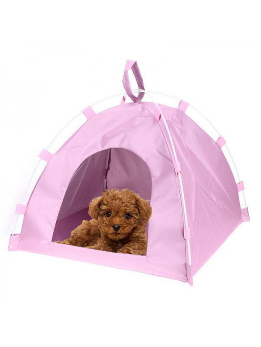 Pet Oxford Folding Tent House Cat Kitten Small Dog House Summer Breathable Tent Cave Bed Kennel Animals & Pet Supplies > Pet Supplies > Dog Supplies > Dog Houses Naturalour   