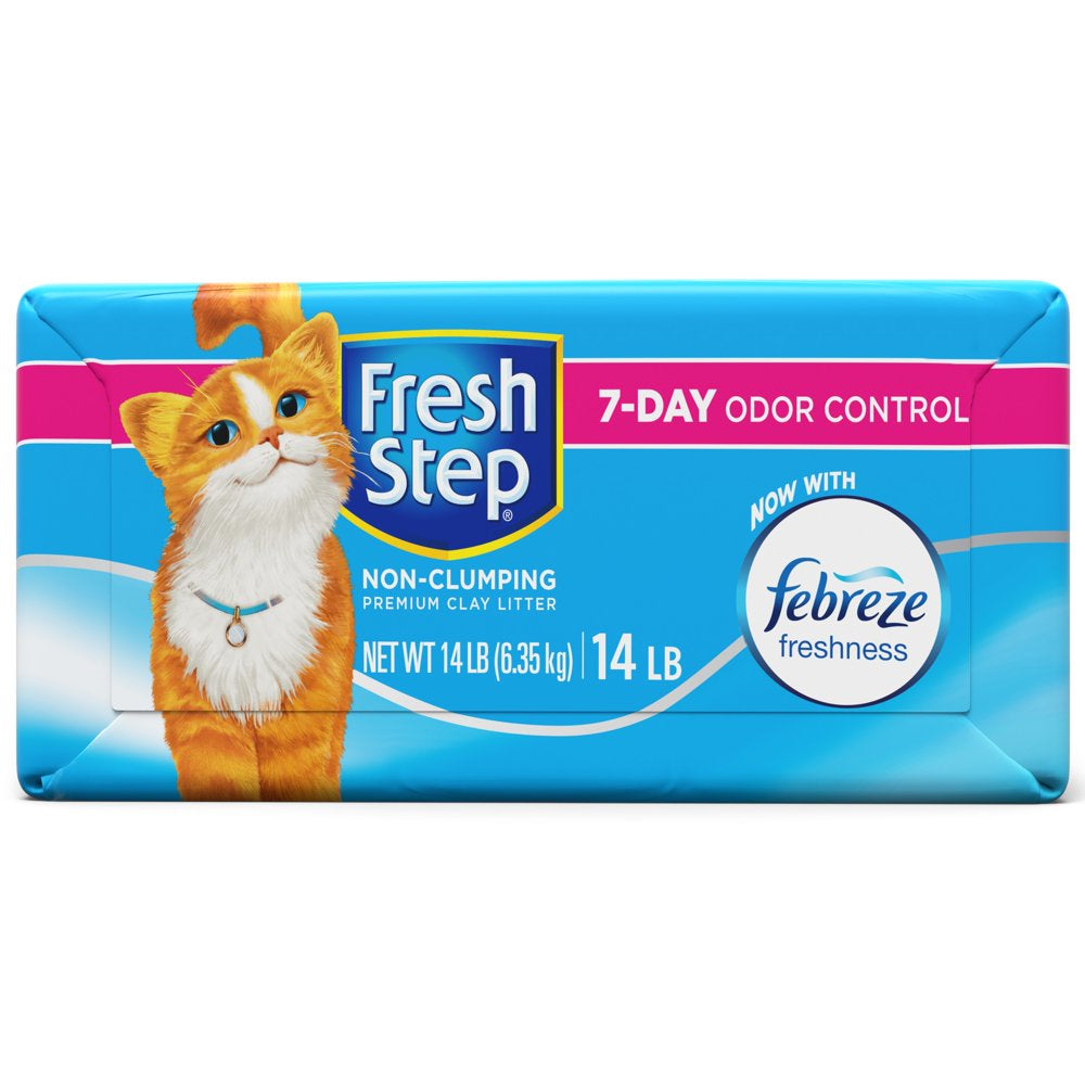 Fresh Step Non-Clumping Premium Cat Litter with Febreze Freshness, Scented, 14 Pounds Animals & Pet Supplies > Pet Supplies > Cat Supplies > Cat Litter The Clorox Company   