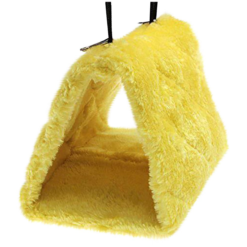 Black Friday Deals 2022 Winter Warm Bird House Plush Bird Hanging Cave Happy Hut Bird Parrot,Bird Cages,Acrylic Bird Cage,Bird Cage Large Animals & Pet Supplies > Pet Supplies > Bird Supplies > Bird Cages & Stands IKEHTD Yellow  