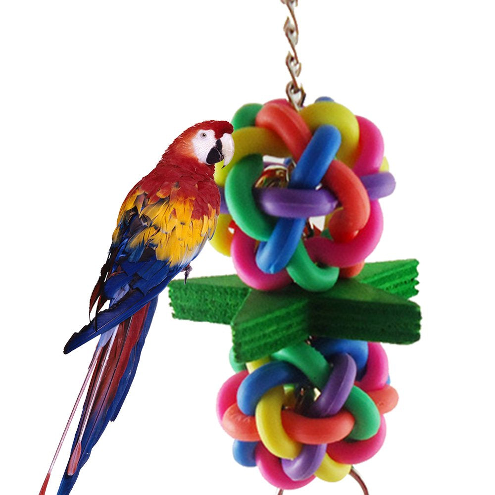 Pet Enjoy Bird Climbing Chewing Toys,Parrot Sneakers Colorful Shredder Hanging Cage Bite Toys for Small Parakeets,Cockatiel,Conures,Finches,Parrots Animals & Pet Supplies > Pet Supplies > Bird Supplies > Bird Gyms & Playstands Pet Enjoy   