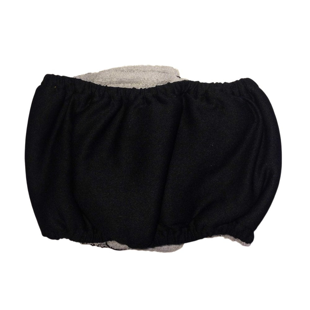 Barkertime Black Waterproof Washable Dog Belly Band Male Wrap - Made in USA Animals & Pet Supplies > Pet Supplies > Dog Supplies > Dog Diaper Pads & Liners Barkertime   