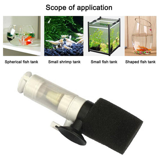 Silent Mini Water Pneumatic Filter for Fish Bowl Aquarium Animals & Pet Supplies > Pet Supplies > Fish Supplies > Aquarium Filters Acekid   