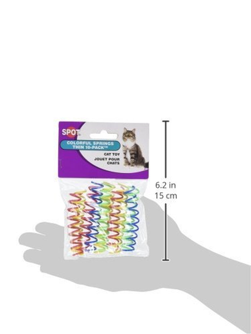 Ethical Thin Colorful Springs Cat Toy, 10-Pack Animals & Pet Supplies > Pet Supplies > Cat Supplies > Cat Toys Ethical Products   