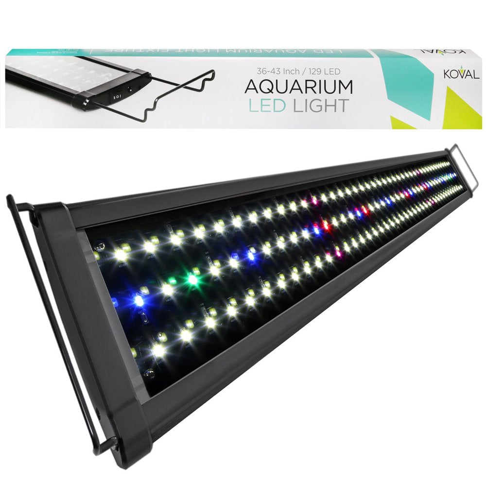 Koval Inc. 129 LED Aquarium Light with Extendable Brackets, 36-Inch to 43-Inch Animals & Pet Supplies > Pet Supplies > Fish Supplies > Aquarium Lighting KOVAL INC   