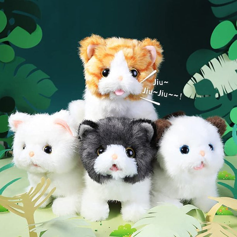 Plush Toy Electronic Cat That Move and Meow Waliking Lifelike Interactive Toy Pet Stuffed Kitten Animals & Pet Supplies > Pet Supplies > Cat Supplies > Cat Toys VATENIC   