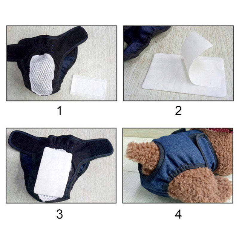 Clearance! 10 Pcs/Bag Dog Diaper Liners Booster Pads for Male and Female Dogs, Disposable Doggie Diaper Inserts Fit Most Pet Belly Bands, Cover Wraps, and Washable Period Panties Animals & Pet Supplies > Pet Supplies > Dog Supplies > Dog Diaper Pads & Liners ZeHui   