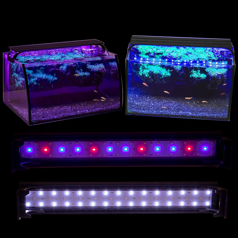 Hygger Aquarium Light for 18-24 Inch Fish Tank Freshwater Planted, 14W Full Spectrum LED Fish Tank Light with Adjustable Brackets, White Blue Red Leds, Timer Brightness Adjustable Animals & Pet Supplies > Pet Supplies > Fish Supplies > Aquarium Lighting Hygger   