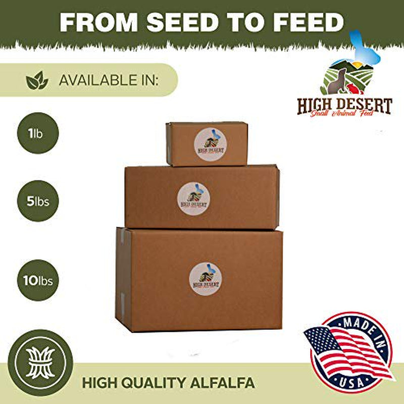 High Desert Alfalfa Hay - Dried Natural Alfalfa Hay for Rabbits, Guinea Pigs, Chinchillas, and Ferrets - Protein and Fiber Rich Food for Small Animals - Healthy Pet Food Animals & Pet Supplies > Pet Supplies > Small Animal Supplies > Small Animal Food High Desert Small Animal Feed   