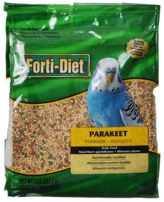 Kaytee Forti-Diet Nutritional Seed-Based Bird Food for Parakeets 2 Lbs.