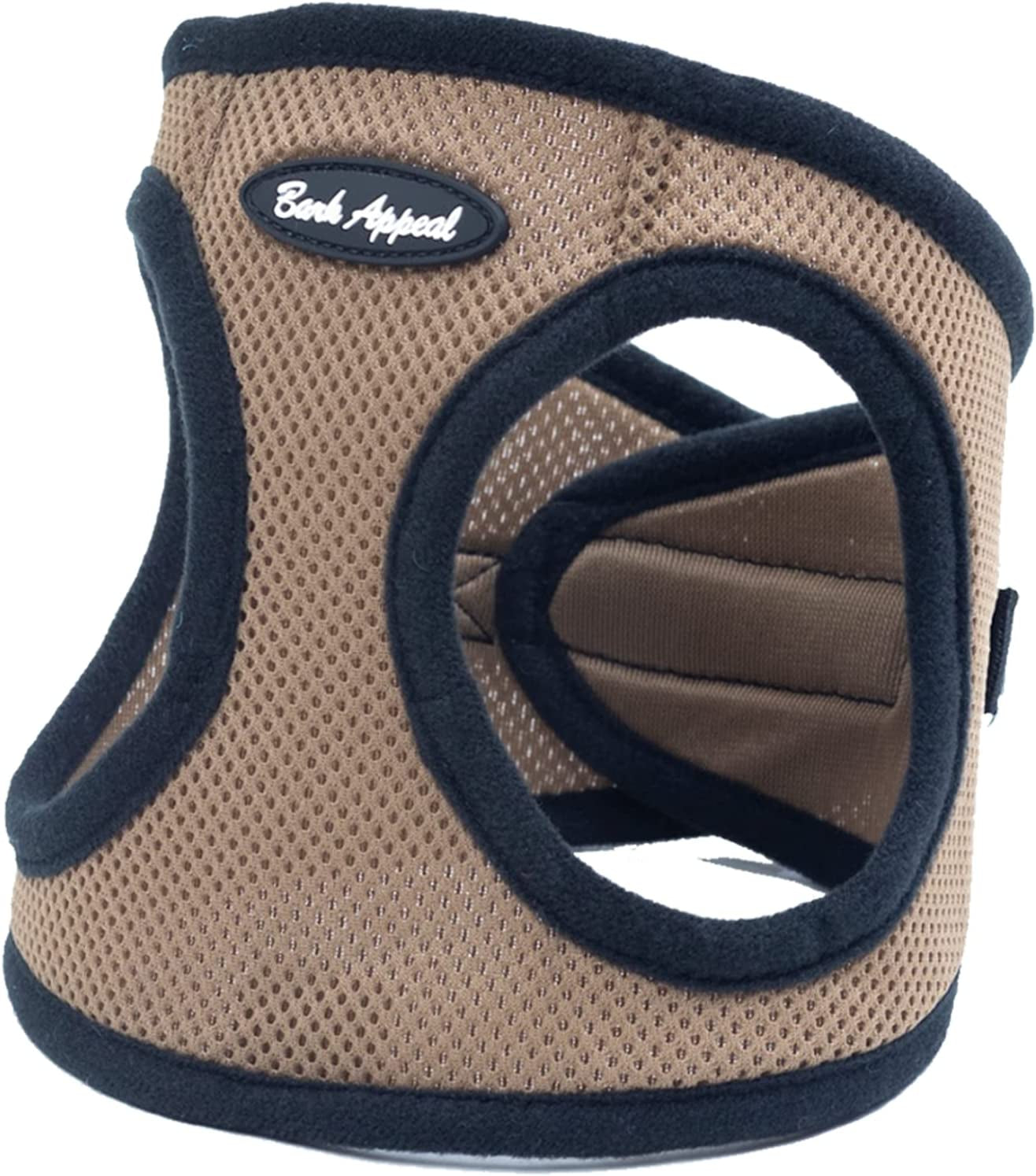 Bark Appeal Step-In Dog Harness, Mesh Step in Dog Vest Harness for Small & Medium Dogs, Non-Choking with Adjustable Heavy-Duty Buckle for Safe, Secure Fit – (Small, Pink) Animals & Pet Supplies > Pet Supplies > Dog Supplies > Dog Apparel Bark Appeal Caramel Brown Small 