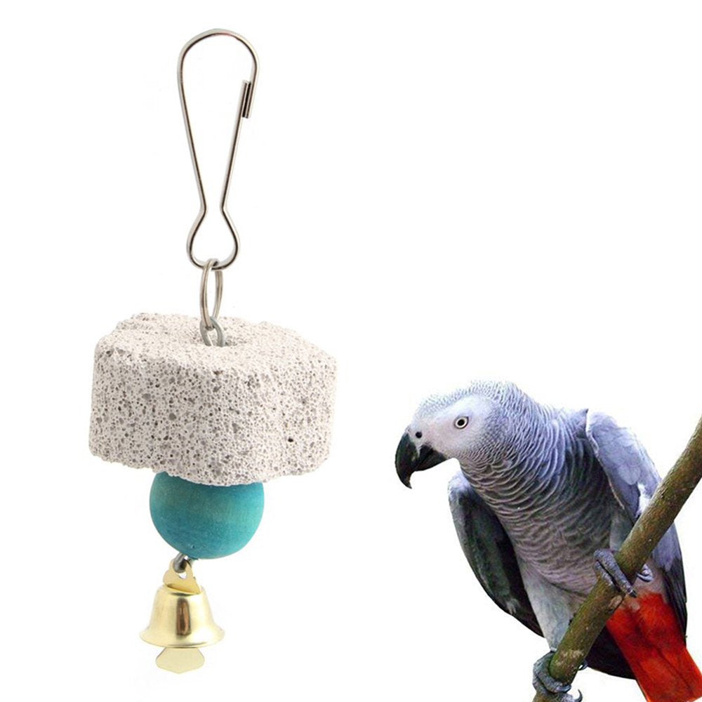 Walbest Birds Parrot Parakeet Grinding Mineral Bell Stone Molar Cage Hanging Chewing Toy (Random Color) Animals & Pet Supplies > Pet Supplies > Bird Supplies > Bird Toys Walbest   