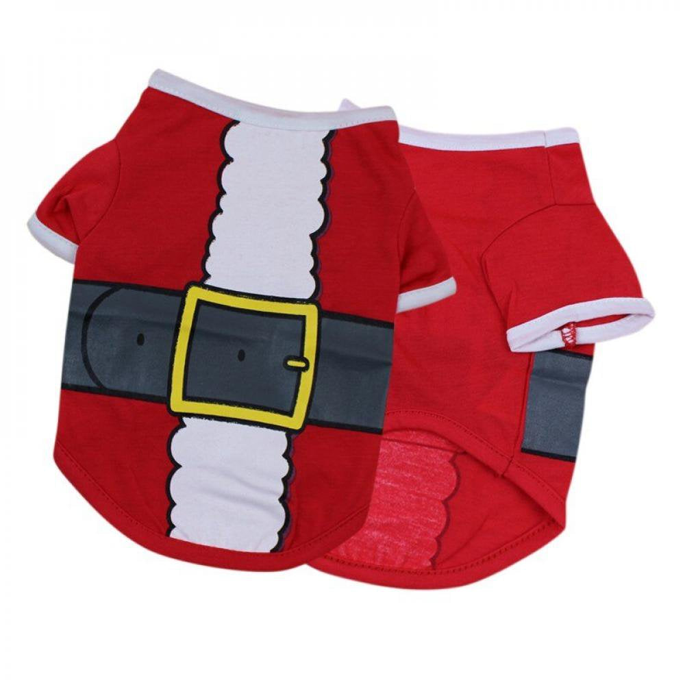 Promotion Clearance!Pet Dog Clothes Christmas Costume Cute Cartoon Clothes for Small Dog Dress Xmas Apparel Animals & Pet Supplies > Pet Supplies > Dog Supplies > Dog Apparel EleaEleanor   