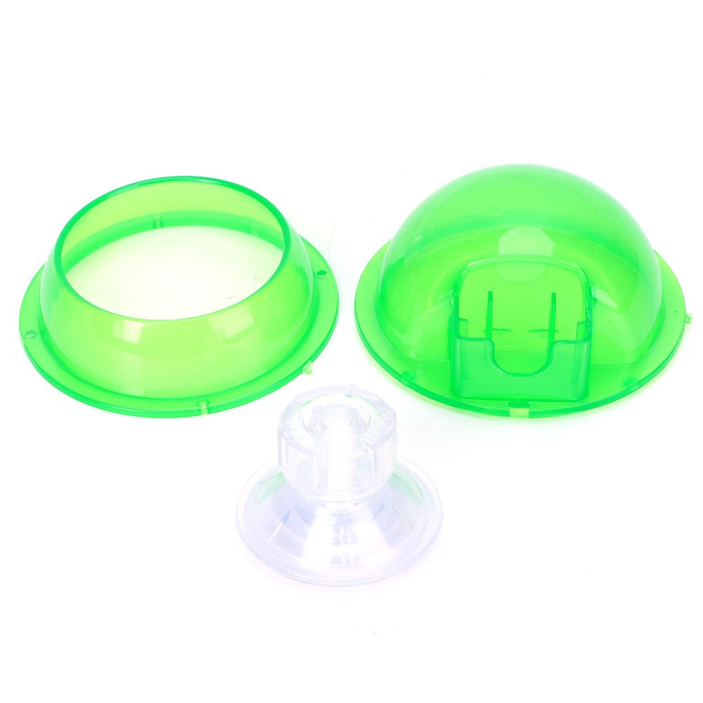 ESTINK Anti‑Escape Reptile Food Bowl,Suction Cup Reptile Feeder Translucent Aquatic Nursery Basin for Amphibian Reptile Tortoise Gecko Snake Lizard,Worm Live Fodder Container Animals & Pet Supplies > Pet Supplies > Reptile & Amphibian Supplies > Reptile & Amphibian Food Estink   