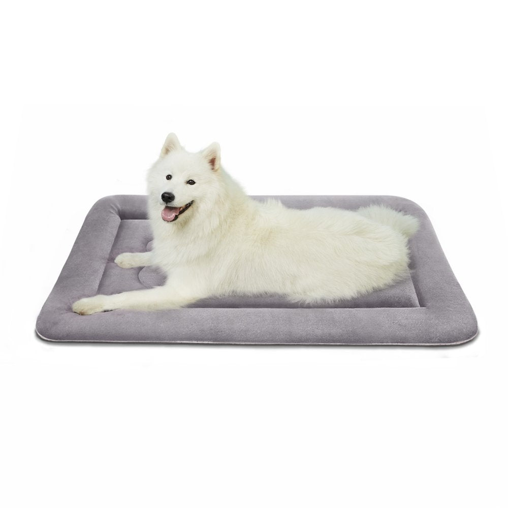 Joicyco Large Dog Bed Large Crate Mat 42 in Anti-Slip Washable Soft Mattress Kennel Pads Animals & Pet Supplies > Pet Supplies > Cat Supplies > Cat Beds JoicyCo Large 42"x29.5 Clay Gray 