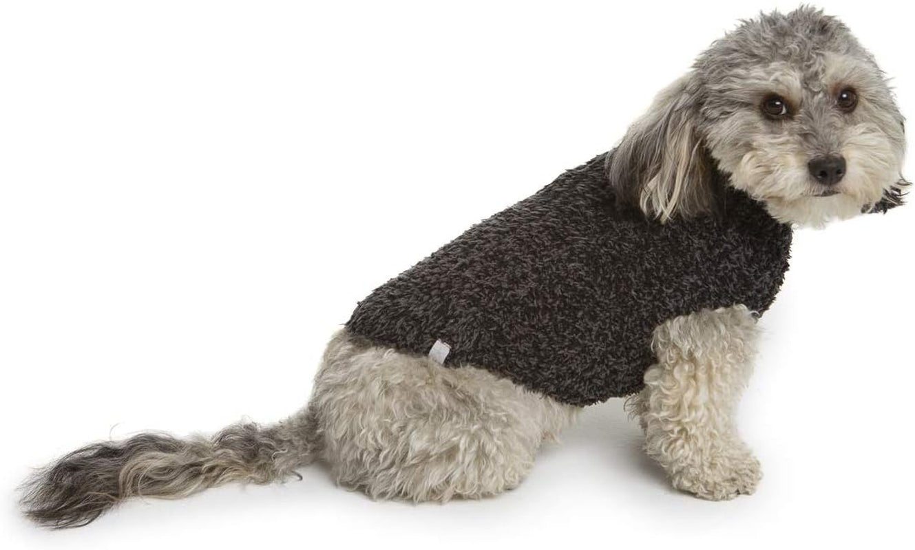 Barefoot Dreams Cozychic Ribbed Pet Sweater, Dog Clothes-Warm Gray,Large,Bdpcc0822 Animals & Pet Supplies > Pet Supplies > Dog Supplies > Dog Apparel Barefoot Dreams Carbon-Black Large 