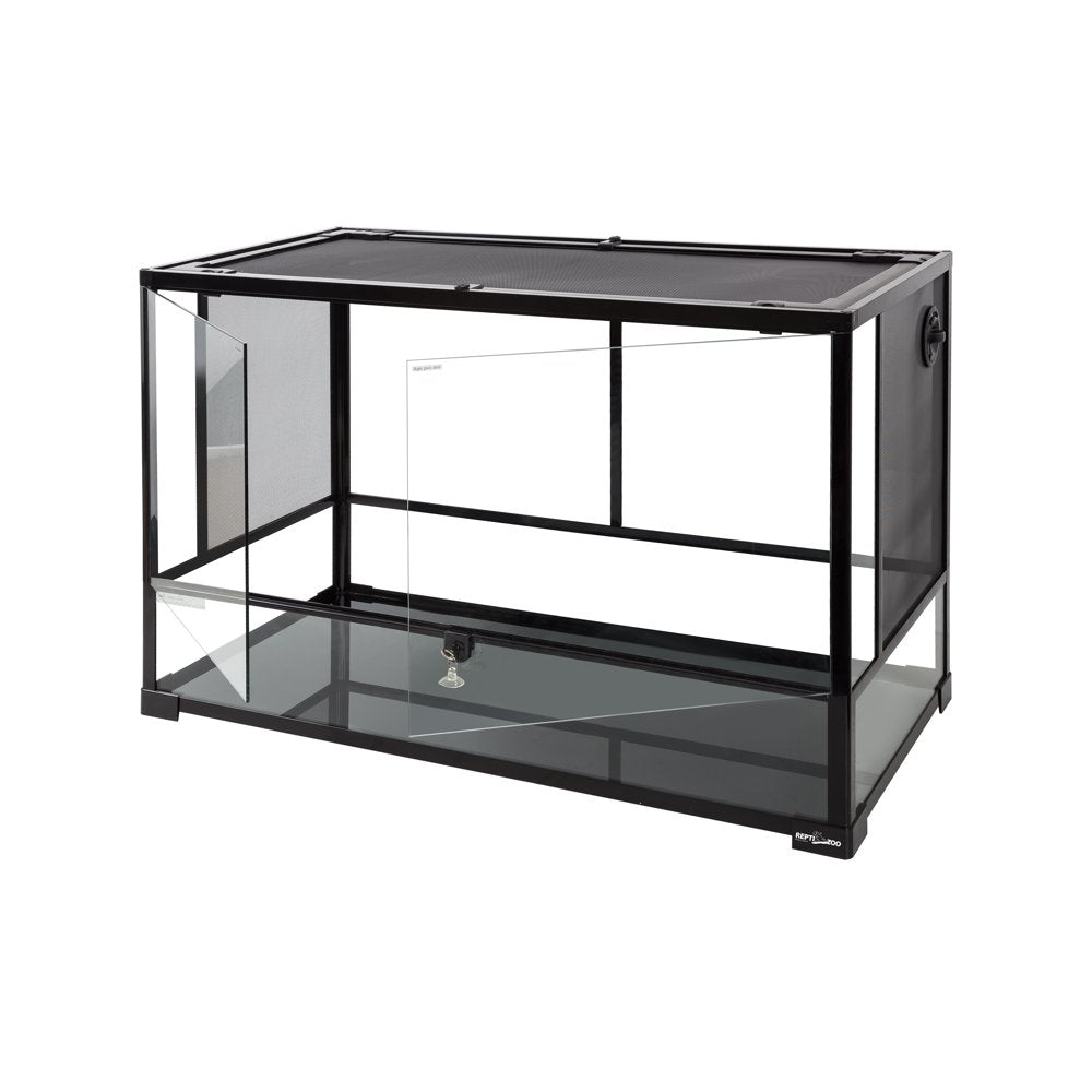 REPTIZOO Reptile Glass Terrarium, Double Hing Doors with Screen Ventilation Knock down Terrarium 36"×18"×24" Animals & Pet Supplies > Pet Supplies > Small Animal Supplies > Small Animal Habitat Accessories Etan Pet Supplies INC.   