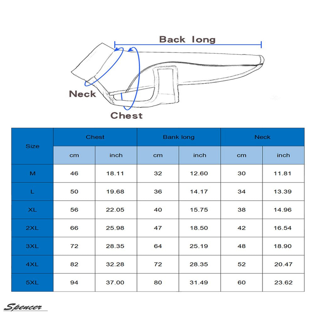 Spencer Winter Dog Coat Vest Windproof Reflective Warm Dog Jackets Pet Apparel for Small Medium Large Dogs Outdoor Walking "M-5XL" Animals & Pet Supplies > Pet Supplies > Dog Supplies > Dog Apparel Spencer   