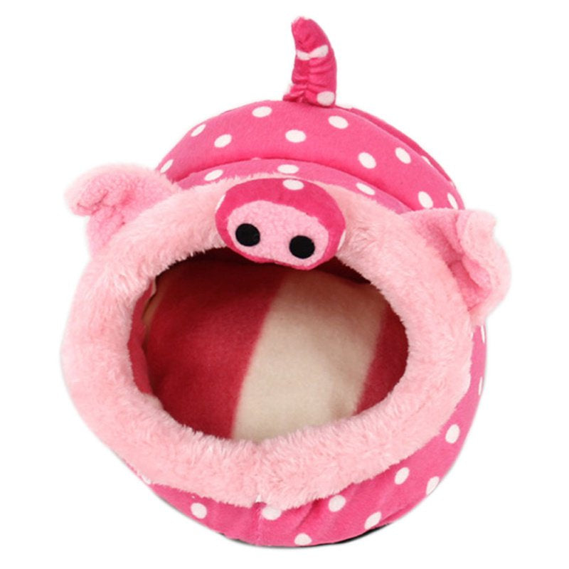 VICOODA Warm Small Pet Animals Bed Dutch Pig Hamster Cotton Nest Hedgehog Rat Chinchilla Guinea Habitat Mini House Animals & Pet Supplies > Pet Supplies > Small Animal Supplies > Small Animal Bedding Vicooda   