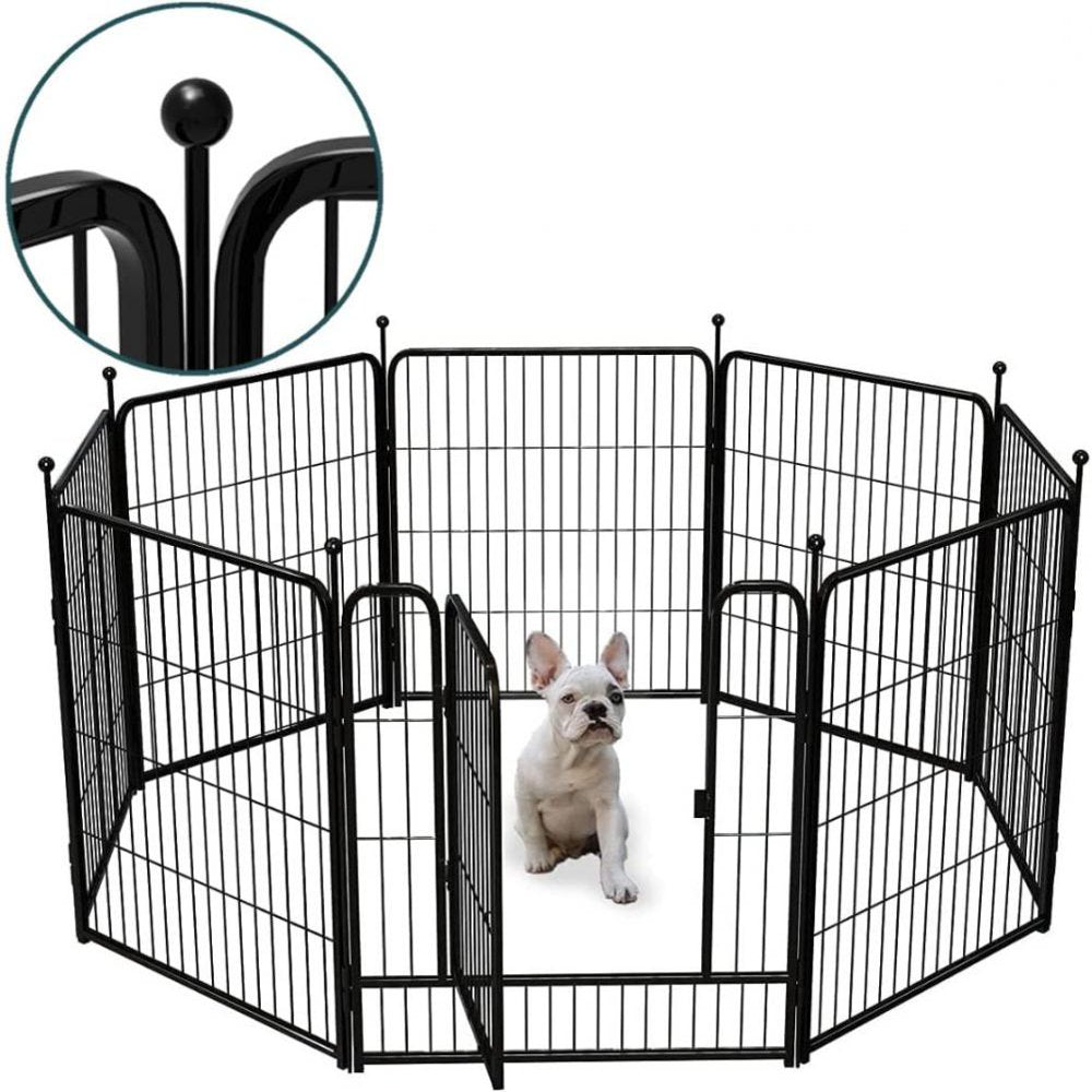 AFANQI round Top Design Black Dog Playpen, 27" X 32" Dog Fence, Exercise Pen for Large/Medium/Small Dogs and Cats, Pet Puppy Playpen for RV, Camping, Yard Animals & Pet Supplies > Pet Supplies > Dog Supplies > Dog Kennels & Runs AFANQI   