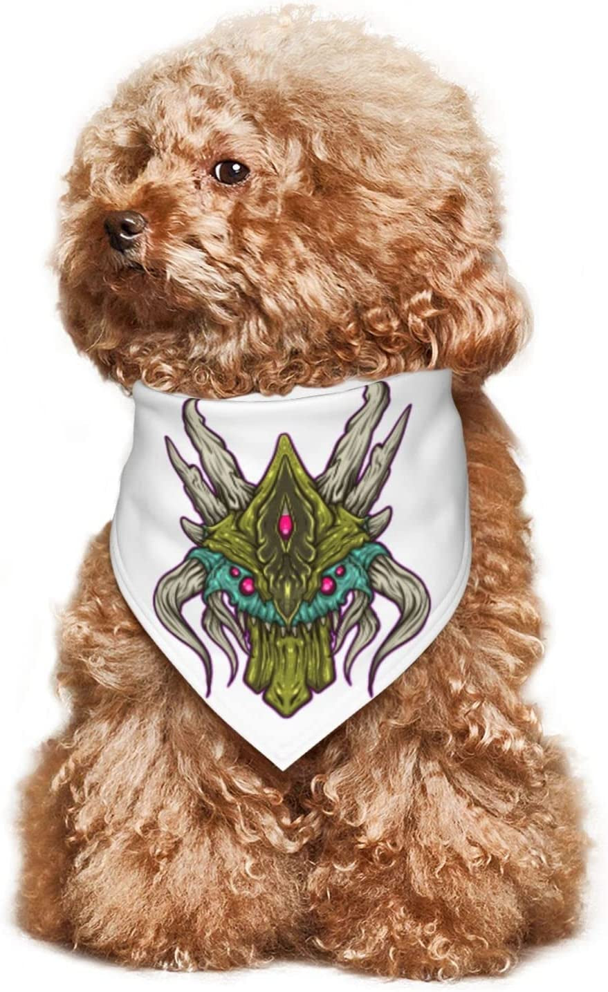 Mars Monsters Pet Dog and Cat Decorative Triangle Scarf,Dog Bandana,Breathable and Stain Resistant. Animals & Pet Supplies > Pet Supplies > Dog Supplies > Dog Apparel ZALTAS   