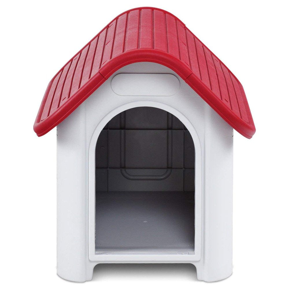 Up to 30 Lbs Waterproof Plastic Dog Cat Kennel Puppy House Outdoor Pet Shelter Red SMALL Animals & Pet Supplies > Pet Supplies > Dog Supplies > Dog Houses Magshion   