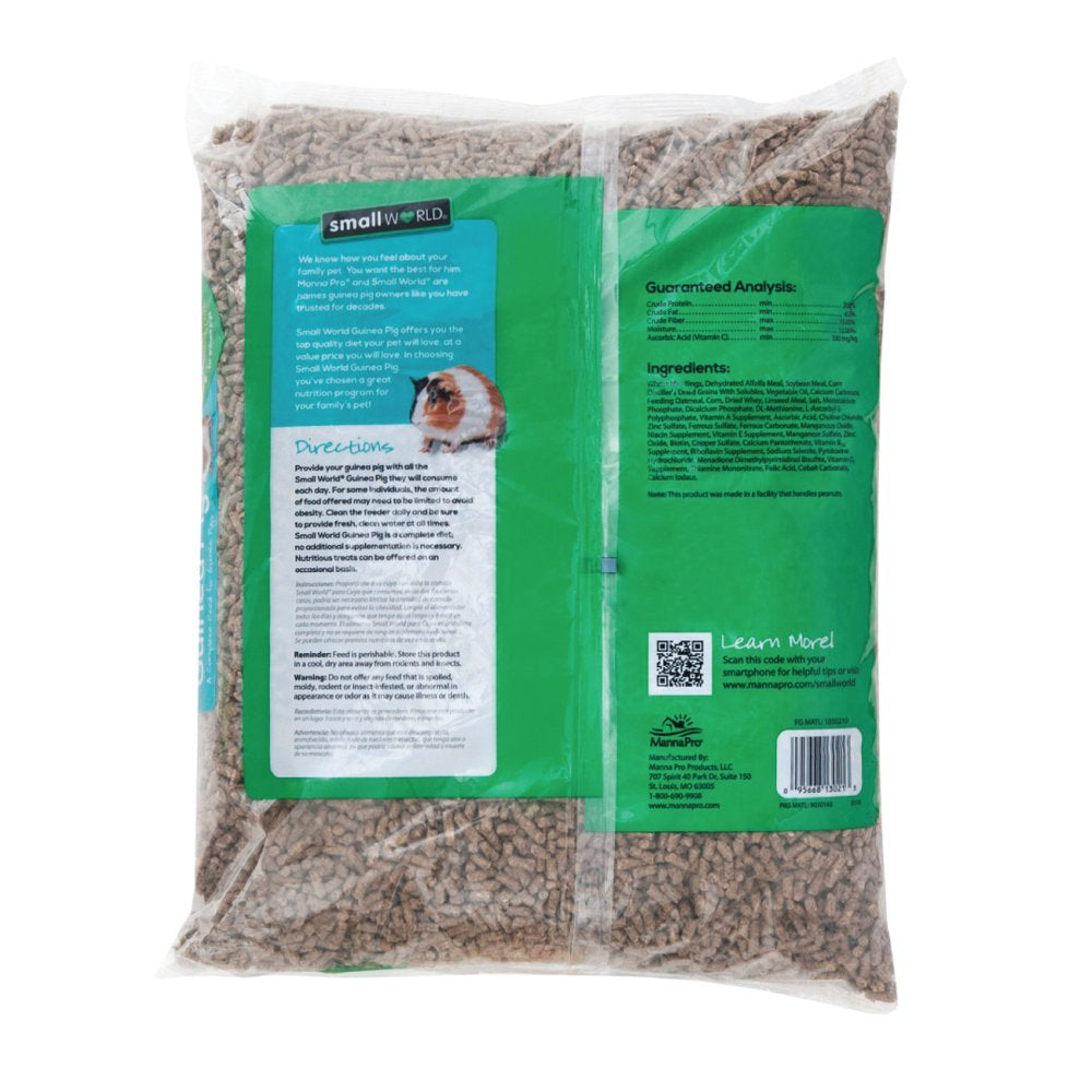 Small World Guinea Pig Complete Feed, Added Vitamin C, 9 Lbs Animals & Pet Supplies > Pet Supplies > Small Animal Supplies > Small Animal Food Manna Pro   