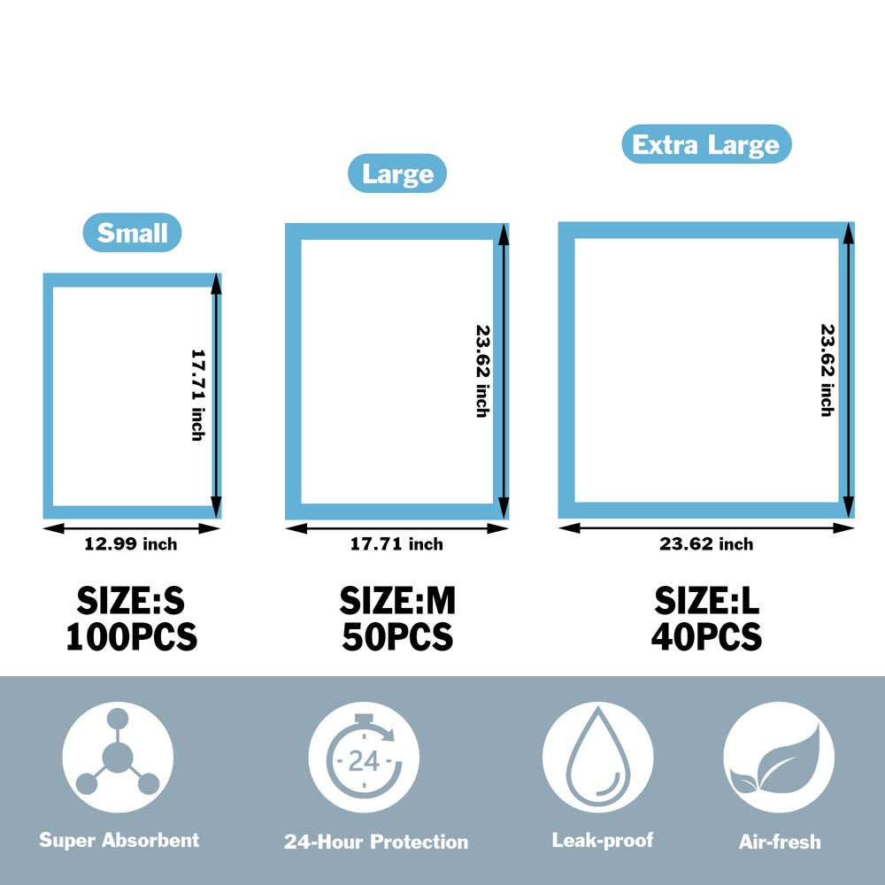 Kingshop Disposable Dog Training Pee Pads Ultra Absorbent Diaper Cage Mat Unscented Disposable Underpads for Puppy Large Pet Animals & Pet Supplies > Pet Supplies > Dog Supplies > Dog Diaper Pads & Liners KingShop   