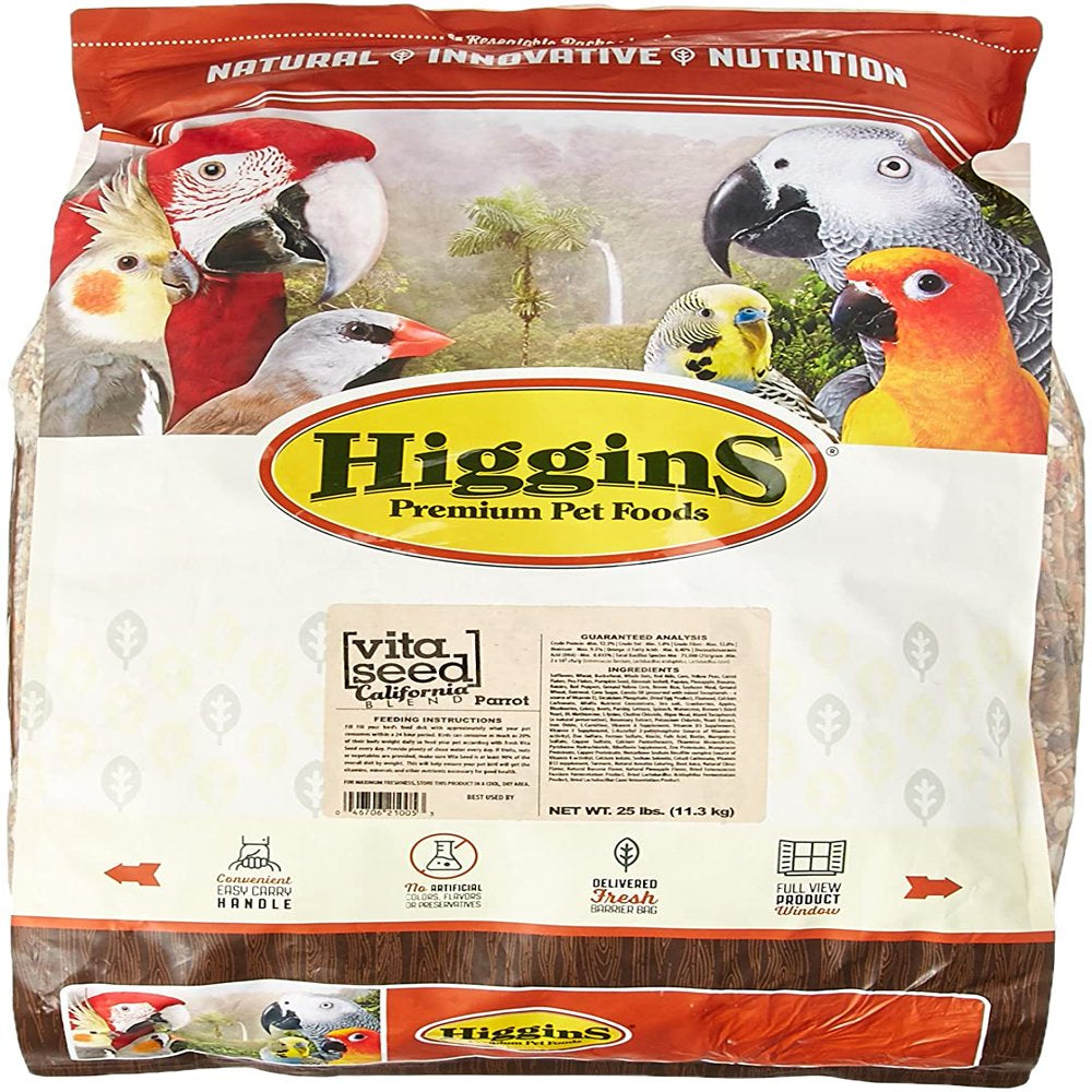 Higgins 466147 Vita California Blend Food for Birds, 25-Pound Animals & Pet Supplies > Pet Supplies > Bird Supplies > Bird Food Higgins Premium Pet Foods   