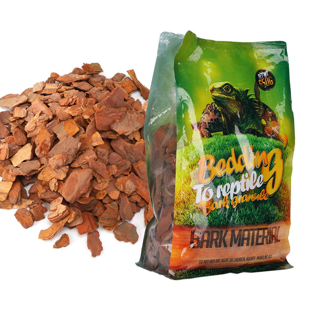 Reptile Reptiles Bedding Insects Spiders 650G/Bag Forest Terrain Bark Fine Chips Natural Wood Log Terrain Substrate for Reptilessmall Particles Animals & Pet Supplies > Pet Supplies > Reptile & Amphibian Supplies > Reptile & Amphibian Substrates LYUMO   