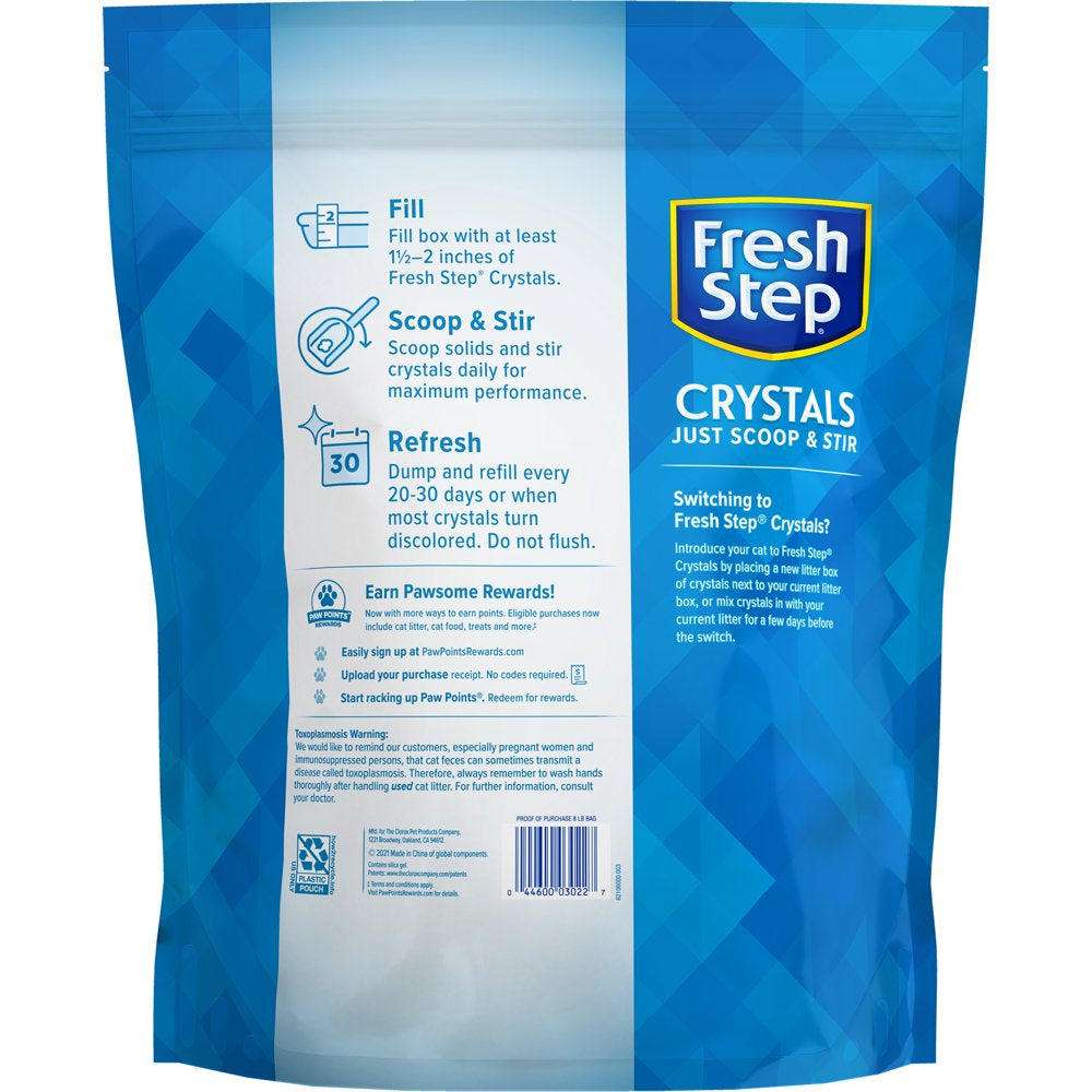 Fresh Step Crystals, Premium Cat Litter, Scented, 8 Pounds Animals & Pet Supplies > Pet Supplies > Cat Supplies > Cat Litter The Clorox Company   