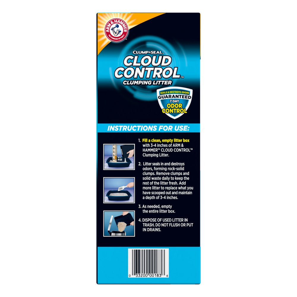 Arm & Hammer Cloud Control Multi-Cat Clumping Cat Litter with Hypoallergenic Light Scent, 14Lb Animals & Pet Supplies > Pet Supplies > Cat Supplies > Cat Litter Church & Dwight Co., Inc.   