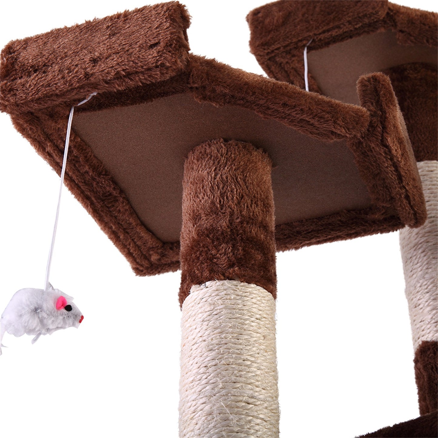 Pefilos Pet Club 67" Cat Tree for Large Cats 20 Lbs, Cat Tree for Indoor Cats Large Condo Cat Condo for Multiple Cats- Cat Tree Furniture, Coffee