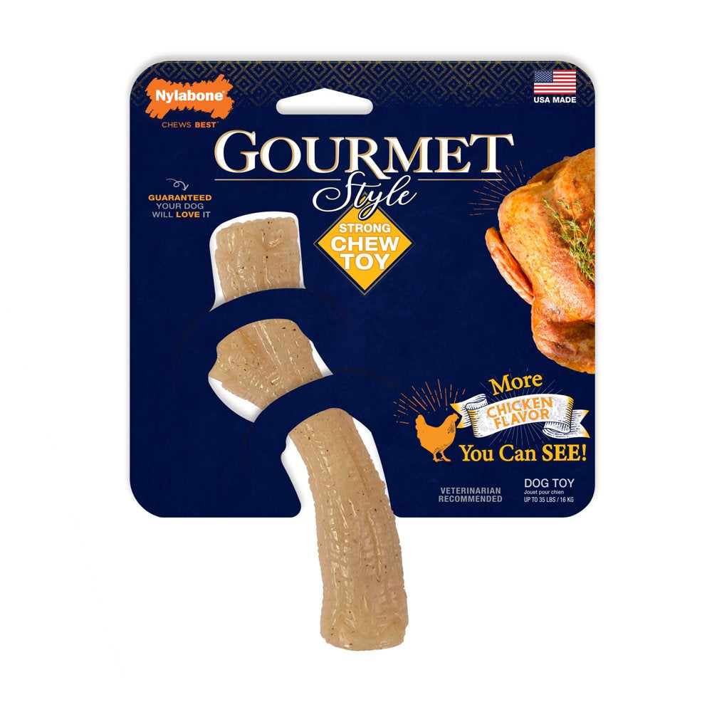 Nylabone Gourmet Style Dog Chew Toy Stick Chicken X-Large/Souper (1 Count) Animals & Pet Supplies > Pet Supplies > Dog Supplies > Dog Toys Central Garden and Pet Medium/Wolf (1 Count)  