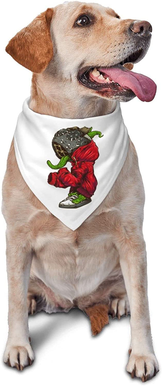 Red Hoodie Pet Dog and Cat Decorative Triangle Scarf,Dog Bandana,Breathable and Stain Resistant. Animals & Pet Supplies > Pet Supplies > Dog Supplies > Dog Apparel ZALTAS   