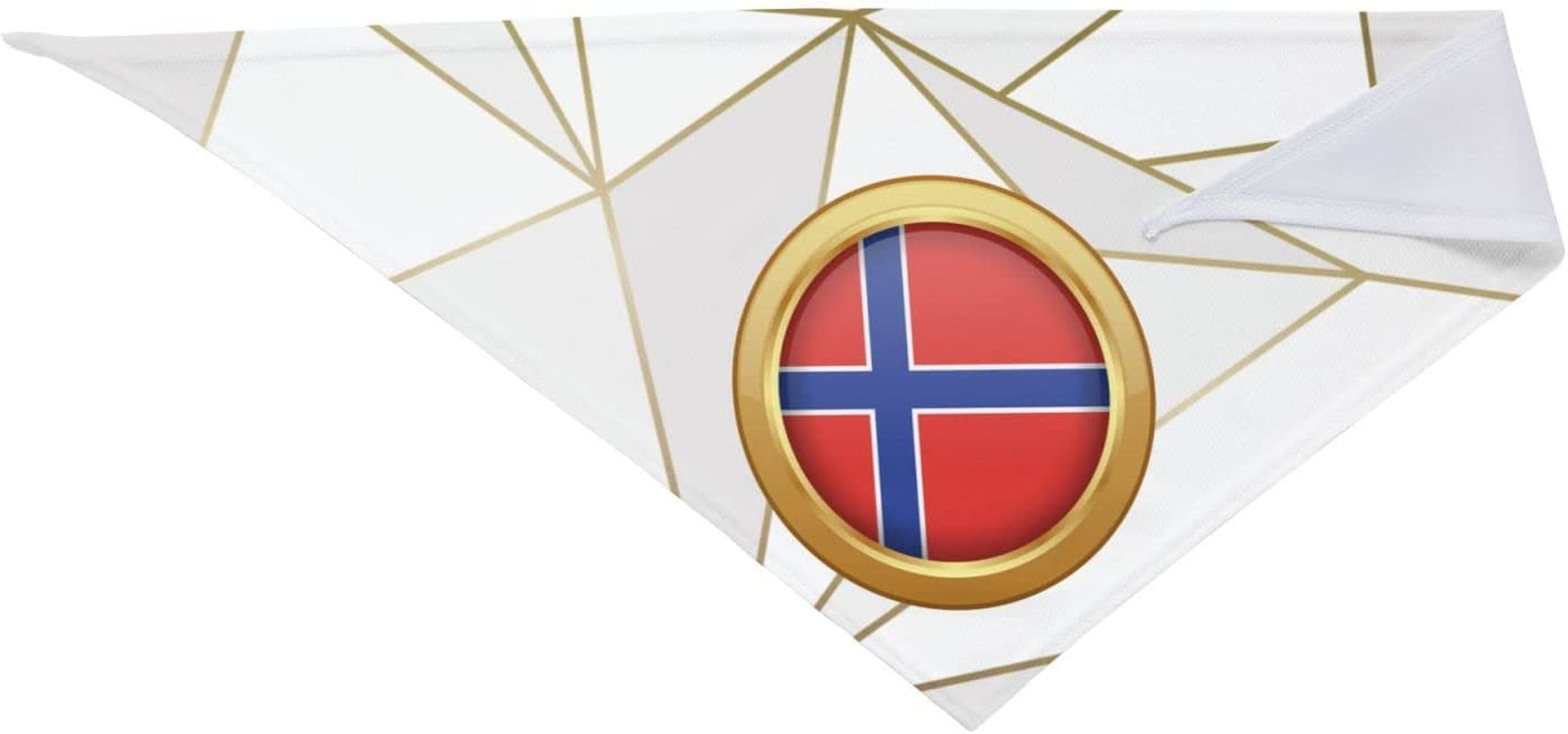 Golden Disc Norway Flag Pet Dog and Cat Decorative Triangle Scarf,Dog Bandana,Breathable and Stain Resistant. Animals & Pet Supplies > Pet Supplies > Dog Supplies > Dog Apparel ZALTAS   