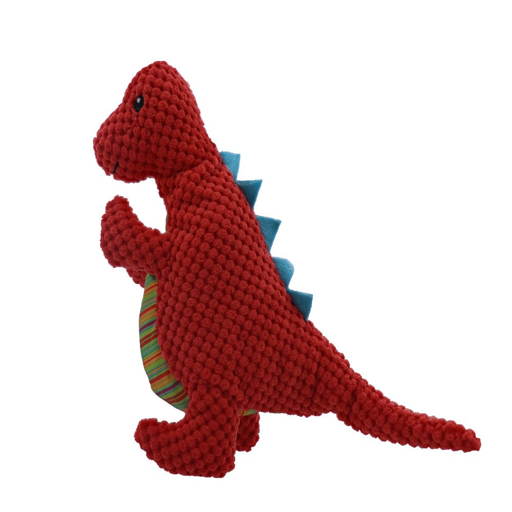 Play 365 Dog Toys Jurassic Printed Pals Diplodocus Red