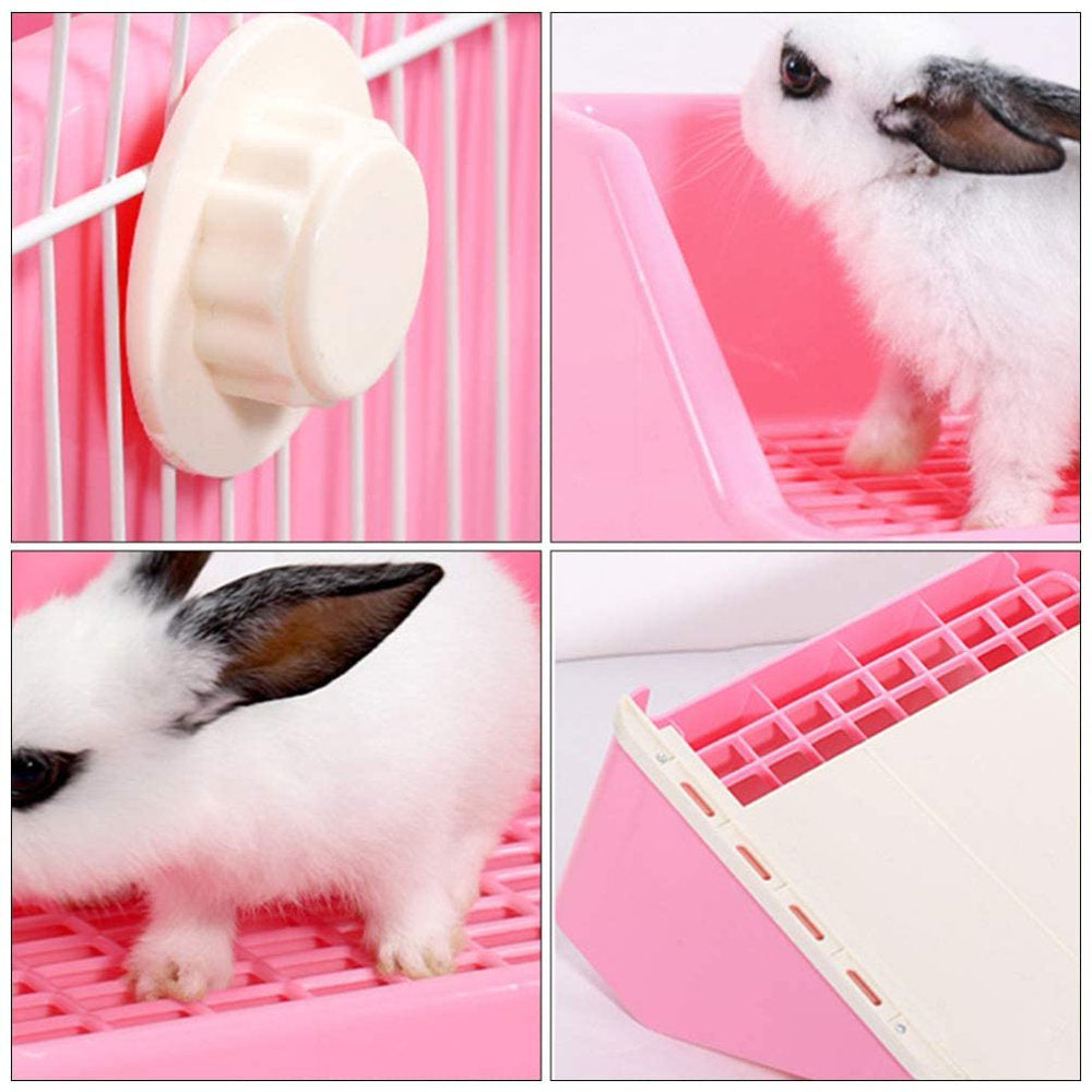 Rabbit Litter Small Animal Pet Litter Toilet Potty Trainer Bedding Box for Hamster Guinea Pig Ferret Galesaur Rabbit and Other Animals Animals & Pet Supplies > Pet Supplies > Small Animal Supplies > Small Animal Bedding Saikoo   