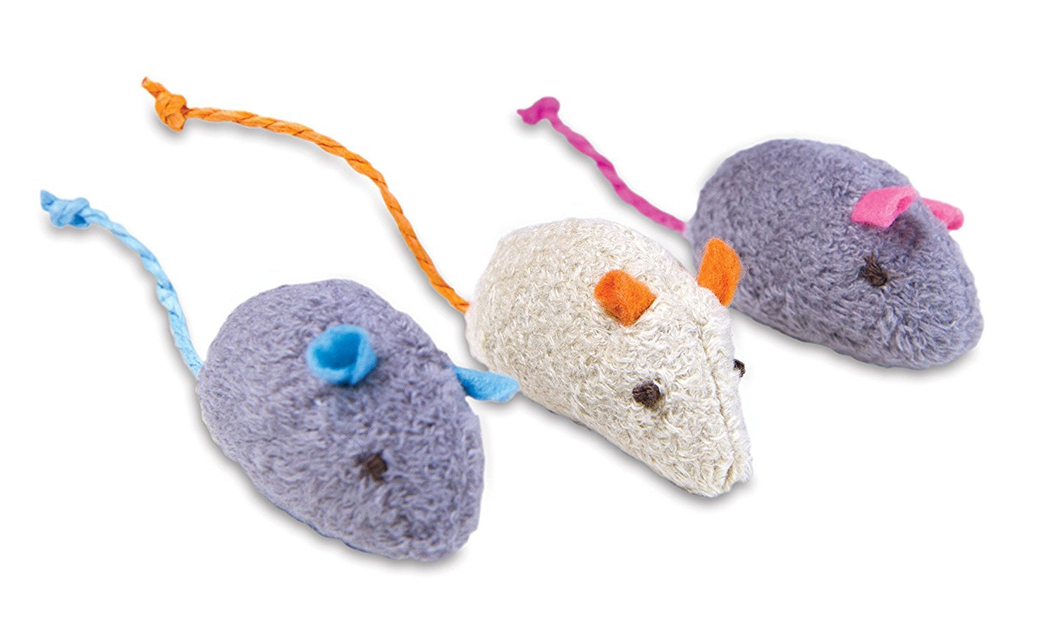 Smartykat Skitter Critters Cat Toy Catnip Mice, 3/Pkg Animals & Pet Supplies > Pet Supplies > Cat Supplies > Cat Toys SmartyKat   