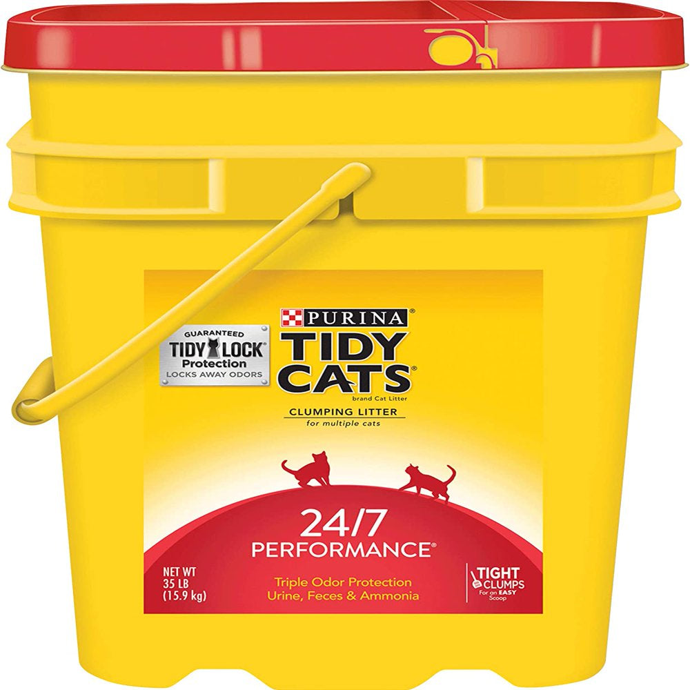 Purina Tidy Cats Clumping Cat Litter, 24/7 Performance Multi Cat Litter - 35 Lb. Pail Animals & Pet Supplies > Pet Supplies > Cat Supplies > Cat Litter Tidy Cats   