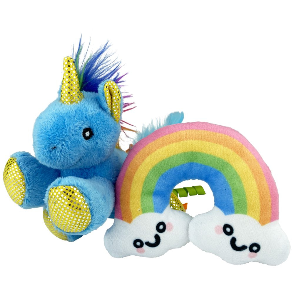 Vibrant Life Unicorn Rainbow Cat Toy, 2 Pieces Animals & Pet Supplies > Pet Supplies > Cat Supplies > Cat Toys Multipet   