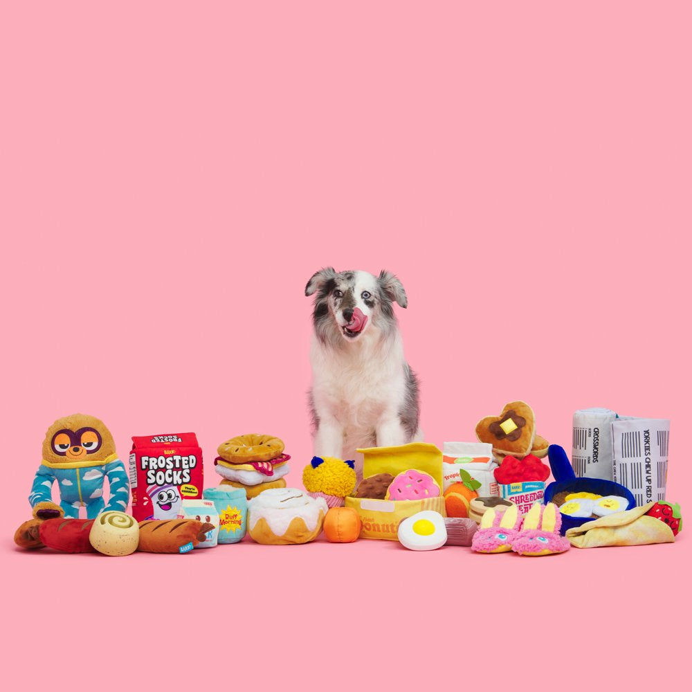 BARK Barkfest in Bed Frosted Socks Dog Toy with Surprise Bonus Toy Animals & Pet Supplies > Pet Supplies > Dog Supplies > Dog Toys BARK   