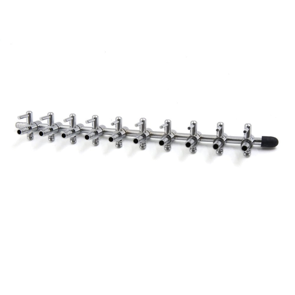 Stainless Steel 10 Way Air Flow Branch Outlet Control Valve for Aquarium Animals & Pet Supplies > Pet Supplies > Fish Supplies > Aquarium & Pond Tubing Unique-Bargains   