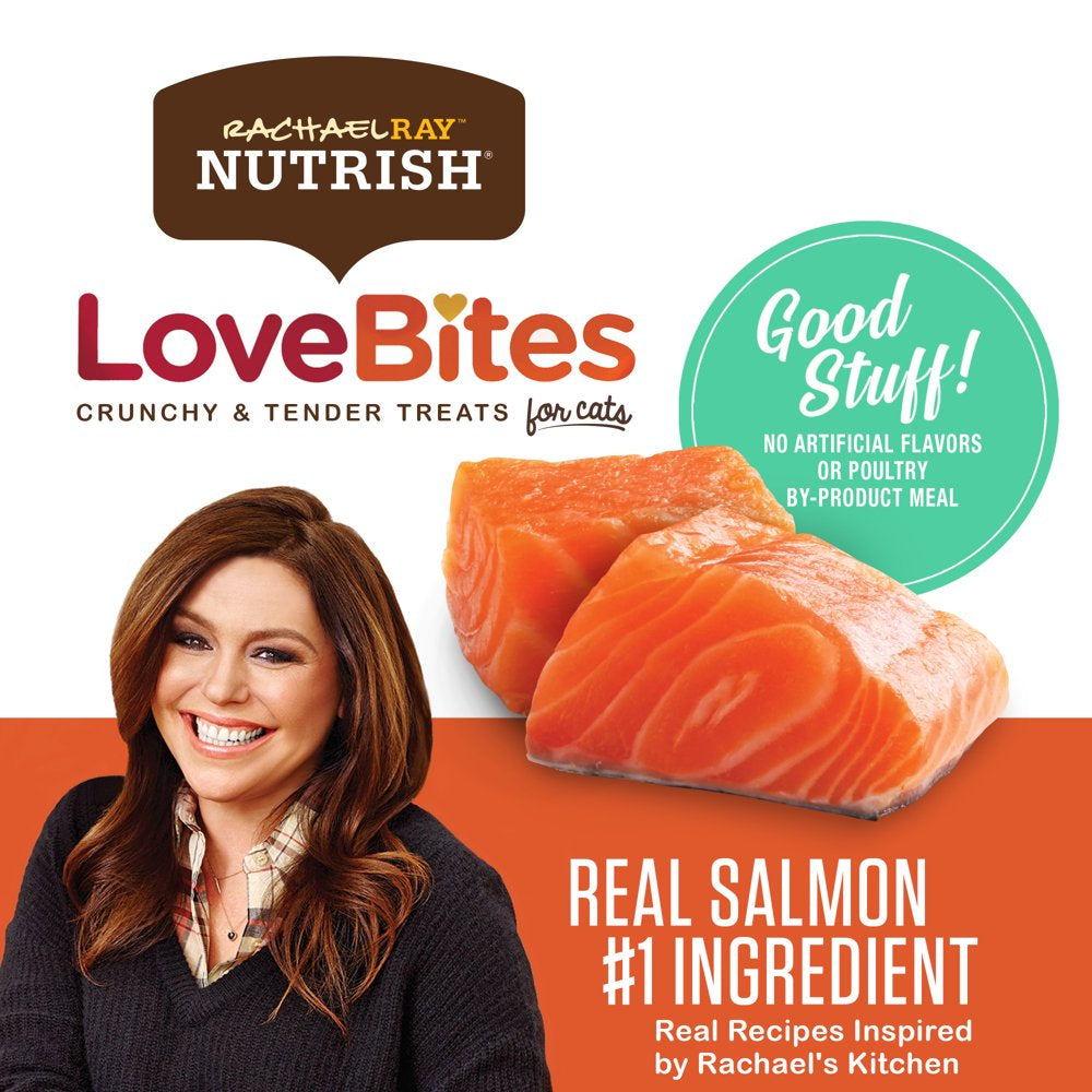 Rachael Ray Nutrish Love Bites Cat Treats, Salmon 2.2 Ounce Bag Animals & Pet Supplies > Pet Supplies > Cat Supplies > Cat Treats The J.M. Smucker Company   