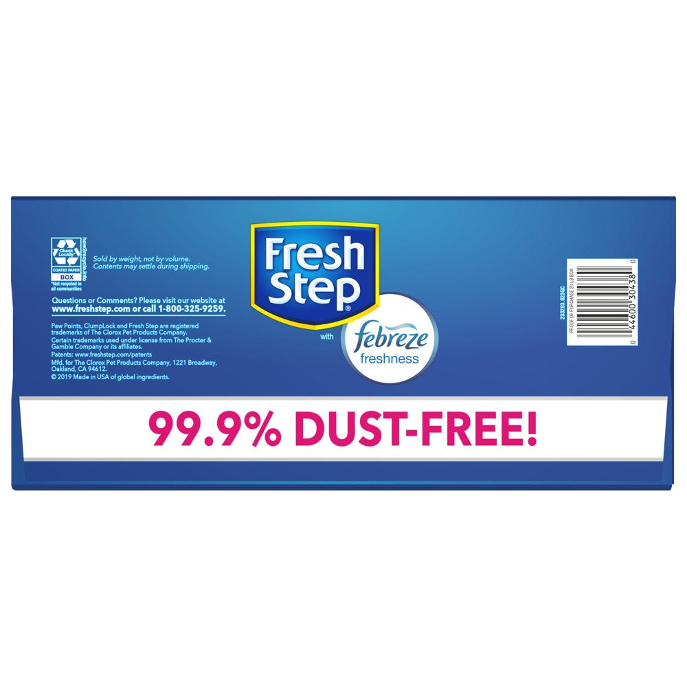 Fresh Step Multi-Cat Extra Strength Scented Litter with the Power of Febreze, Clumping Cat Litter, 20 Pounds Animals & Pet Supplies > Pet Supplies > Cat Supplies > Cat Litter The Clorox Company   