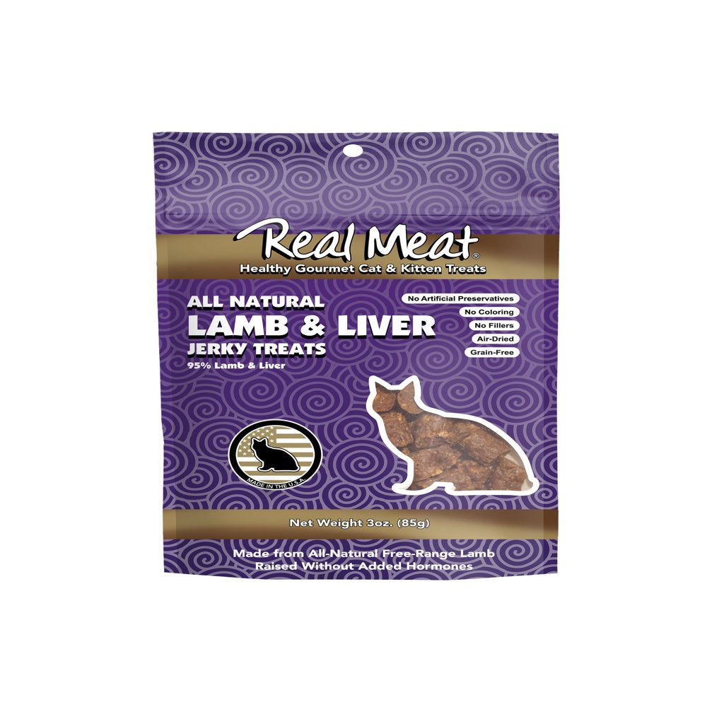 REAL MEAT Cat Treats Lamb/Liver 3Oz Animals & Pet Supplies > Pet Supplies > Cat Supplies > Cat Treats The Real Meat Company   